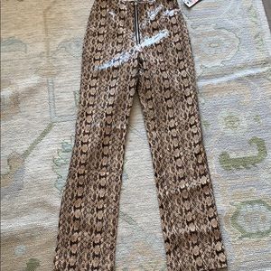 Danielle Bernstein snakeskin pants